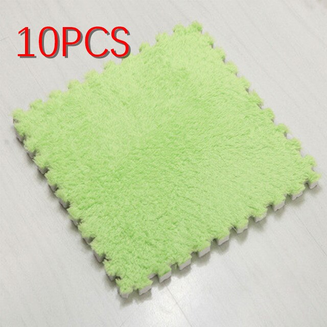 10 Pcs Soft Plush Children&#39;s Mat Baby Play Mat Baby Toys Eva Foam Puzzle Carpet In Children&#39;s Room Keep Warm Playmat 30*30*1CM