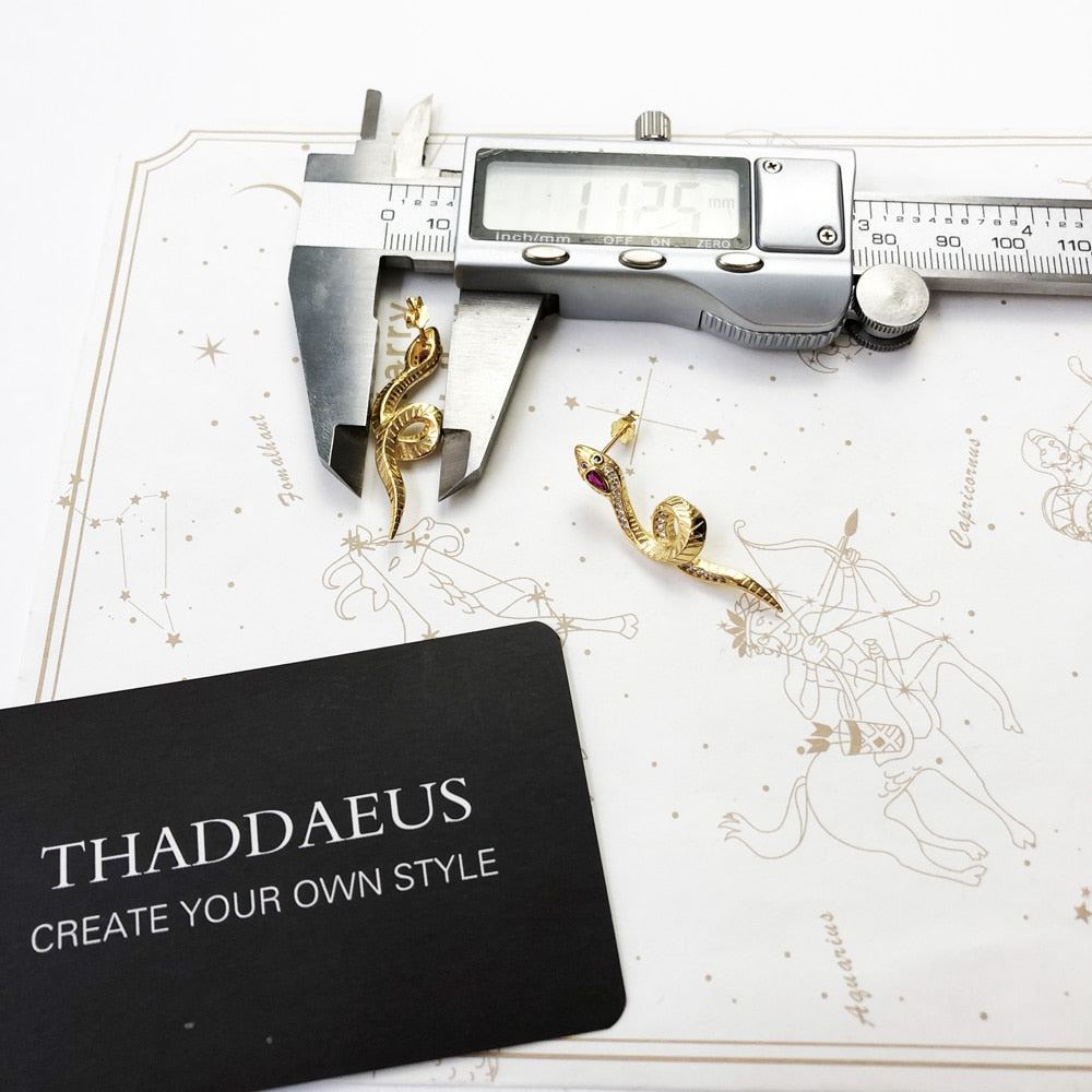 Drop Earrings Beauty Curved Shape Snake Gold Good Fine Jewelry For Women,Summer Brand New Bohemia Gift 925 Sterling Silver