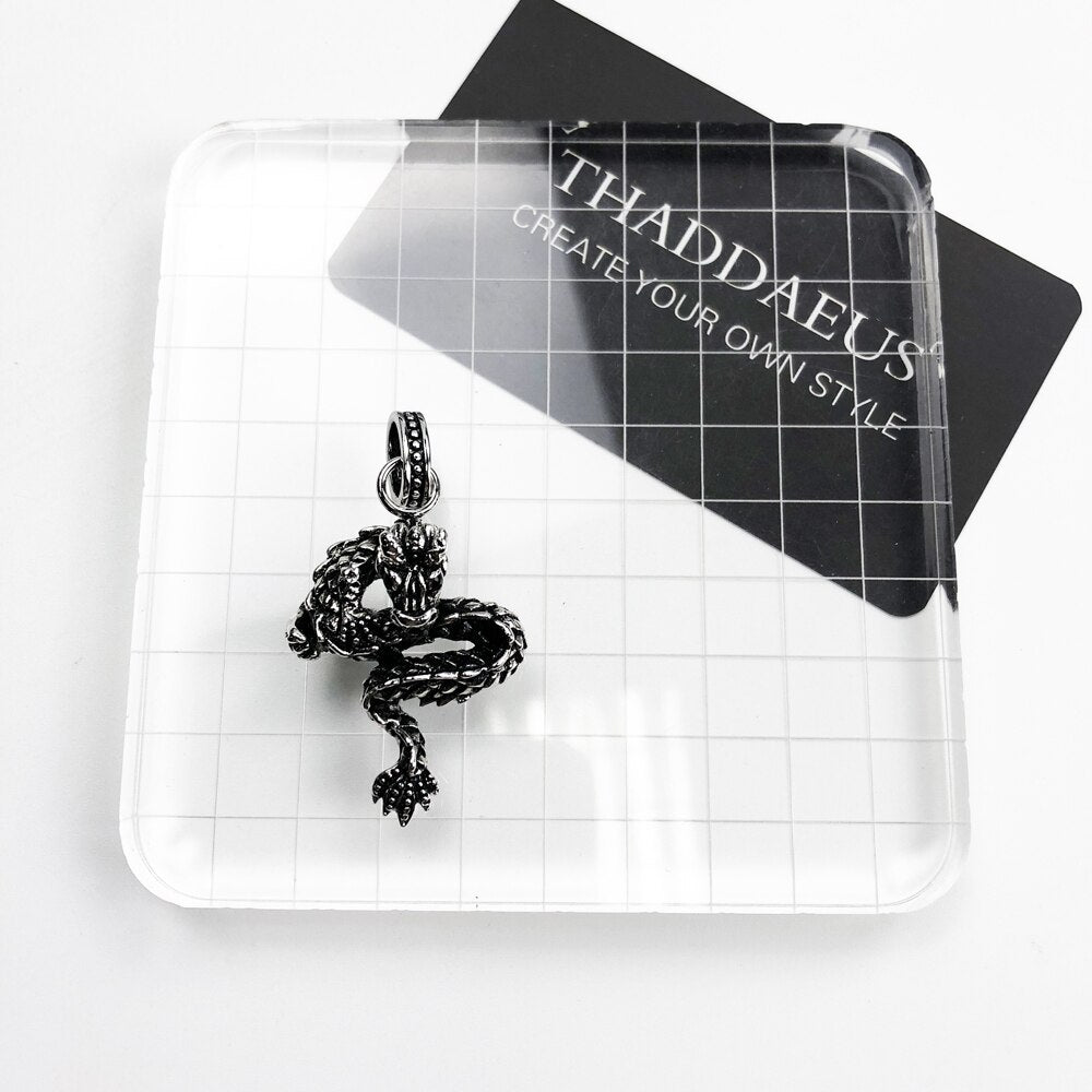 Pendant Dragon Brand New Punk Fashion Jewelry Europe 925 Sterling Silver Accessories Gift For Women & Rebel Men