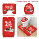 Santa Claus Rug Seat Bathroom Set Merry Christmas Decorations For Home Navidad 2020 Natal Cristmas Party Supplies New Year Gift