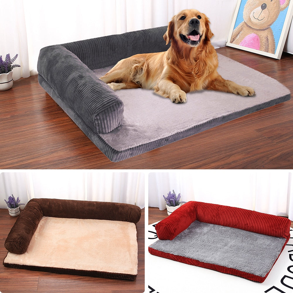 Pet Dog Bed Sofa Elegant Pet Cushion Dog Cat Kennel  Mat Removable Big Dog Bed Lounge Sofa Pet Beds For Small Medium Dogs