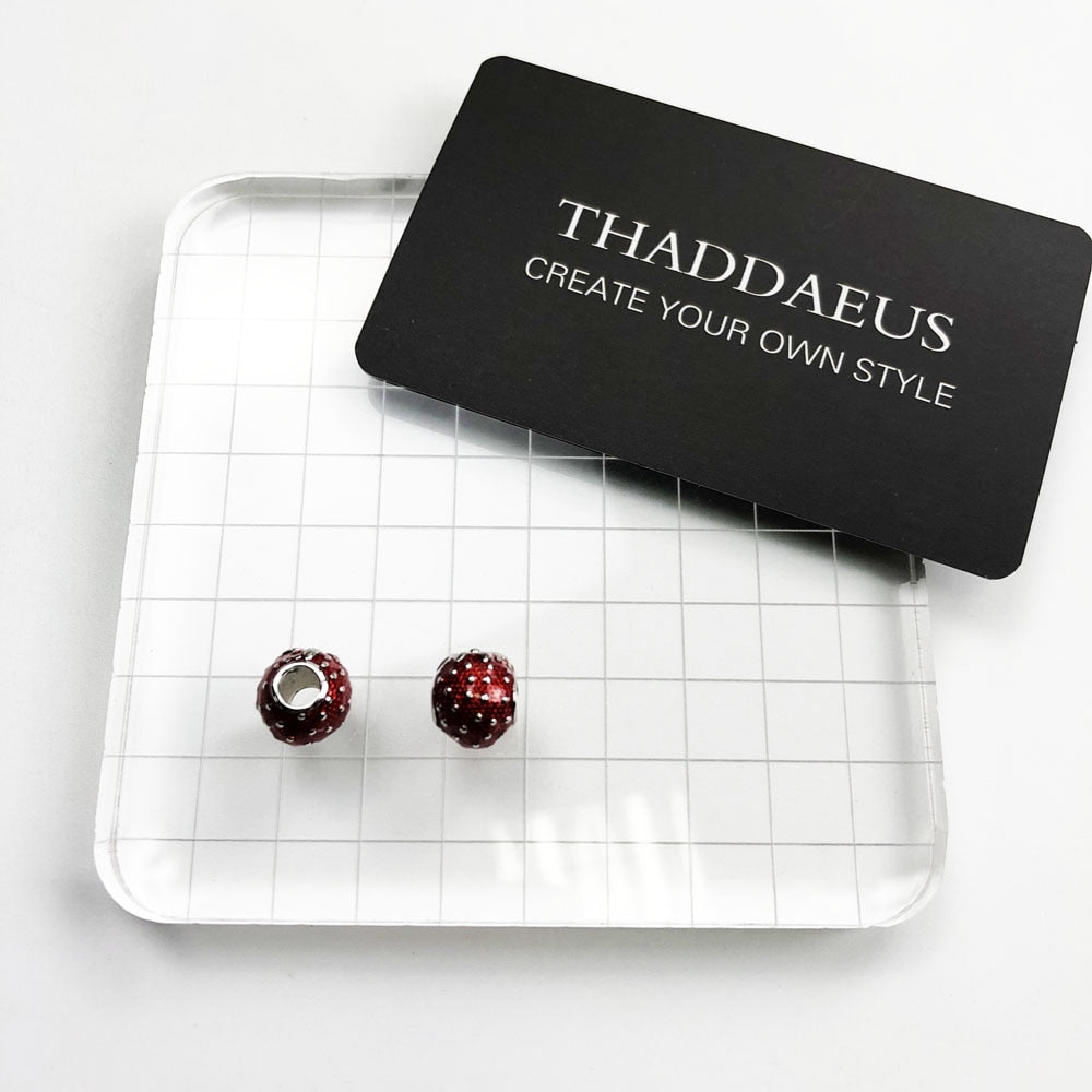 Beads Strawberry 925 Sterling Silver Charm European DIY Jewelry Accessorie Gift For Women