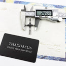 Pendant Black Ethno Studs Look Cross New Fine Jewelry 925 Sterling Silver Gift For Women & Men