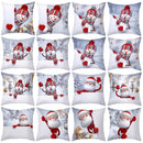 Santa Claus Snowman Cushion Cover Merry Christmas Decorations For Home Navidad 2022 Christmas Ornaments Xmas Gift New Year 2023