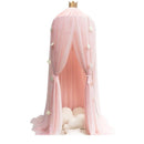 7 Colors Baby Bed Hanging Mosquito Net Dome Bed Canopy Mosquito Net Bedcover Curtain Round Crib Netting Tent Kids Room Decor