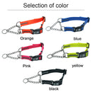 Martingale Collar Dog PVC with Welded Link Chain Reflective Waterproof Dirtproof Adjustable Collars For Small Medium Big Dogs - anconmall