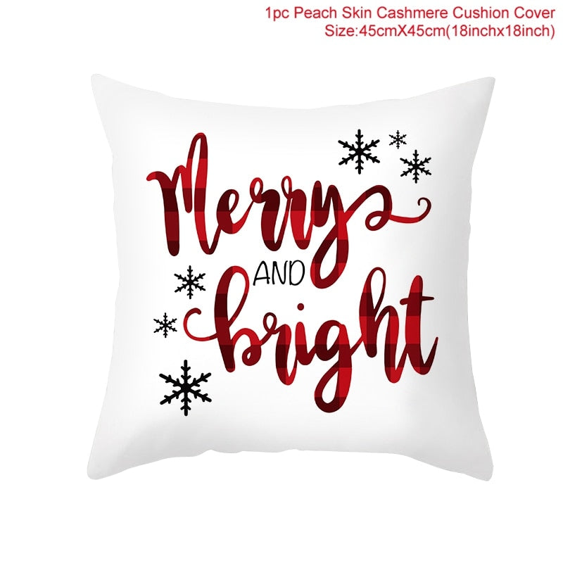 HUIRAN Christmas cushion cover Decorative Pillowcase sofa cushions Pillow cases Christmas Decoration For Home Decor Pillow Cover