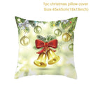 45*45 Christmas Cushion Cover Christmas Decorations for Home Throw Pillows Sofa Home Decor Christmas Pillowcase Pillow Cover