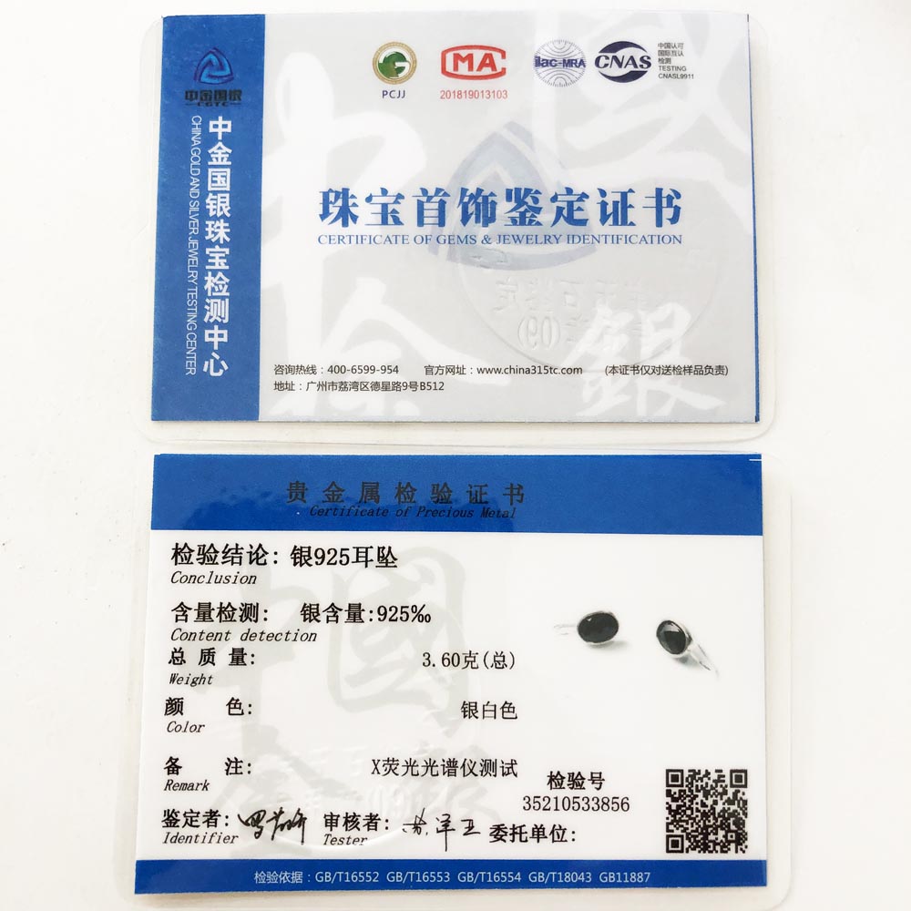 Oval Drop Earrings 925 Sterling Silver,Europe Style Gram Fine Jewerly For Women Gift