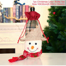 Christmas Bottle Cover Merry Christmas Decorations for Home 2022 Christmas Ornaments Navidad Noel Xmas Gift Happy New Year 2023