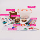 100pcs Baby Toys School Paint Tools Educational Coloring Book Paint Learning Coloring Board Drawing Board Wooden Drawing Toys