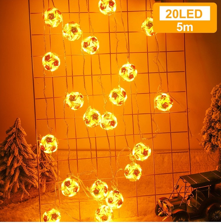 Symphony Laser Light Garland Merry Christmas Decorations For Home Christmas Tree Ornaments Xmas Gifts Navidad 2022 New Year