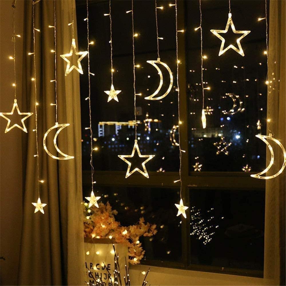 Star Moon LED String Lights Christmas Decor For Home Ramadan Decor Eid Mubarak Ramadan Kareem Decor Muslim Islamic  Eid al-fitr