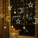 Star Moon LED String Lights Christmas Decor For Home Ramadan Decor Eid Mubarak Ramadan Kareem Decor Muslim Islamic  Eid al-fitr