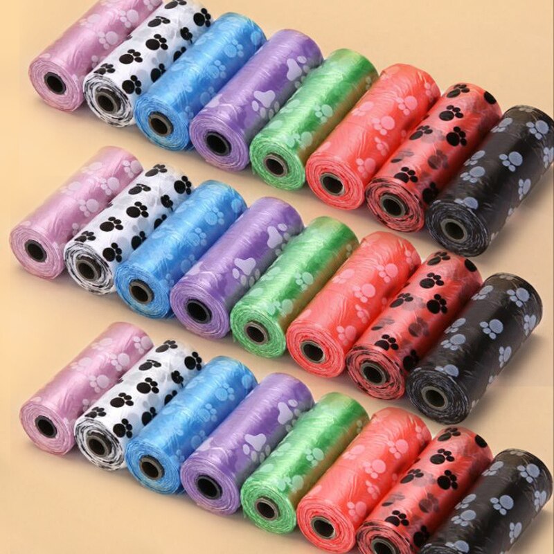 50 100 Rolls Dog Poop Bag Degradable Plastic Pet Dog Poop Bags For Dog Cat Toilet Clean Up Outdoor Waste Garbage Cleaning Bag - anconmall