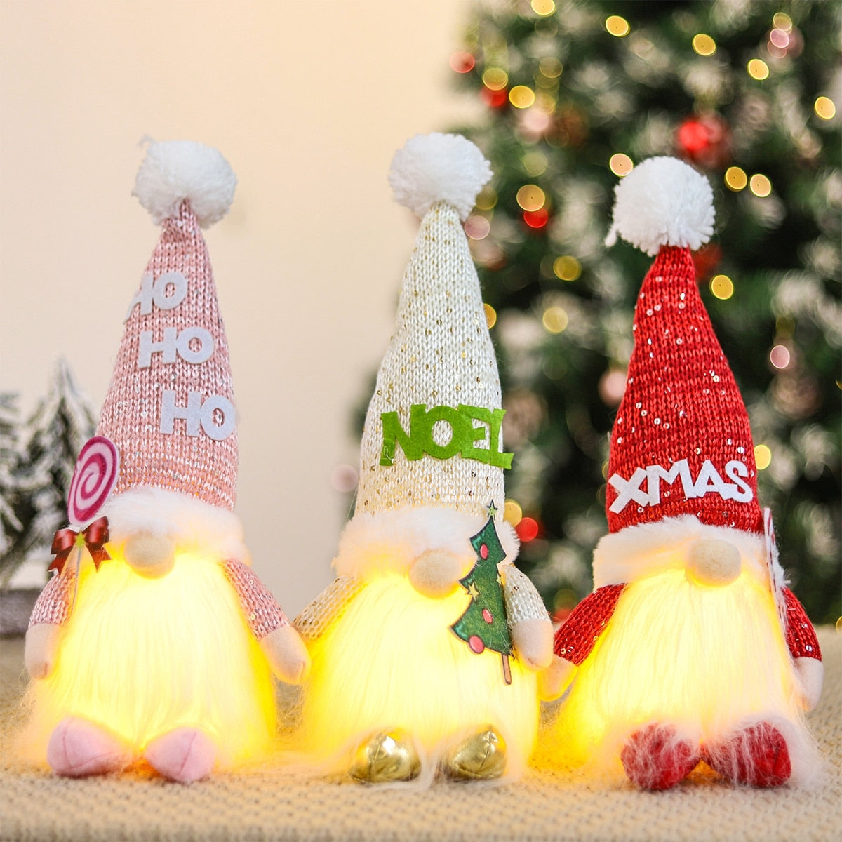 Christmas Gnome Faceless Doll Light Merry Christmas Decoration For Home Cristmas Ornament 2022 Xmas Navidad Natal Gifts New Year - anconmall