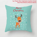 Santa Claus Christmas Cushion Cover Merry Christmas Decorations For Home Christmas Ornament Table Decor 2022 Xmas Gift New Year