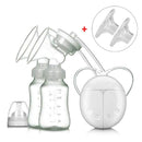 Electric Breast Pump with Milk Bottle Lactation Suck USB Breast Enlargement Pump with Message Heating Pads Feeding Nipples