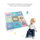 EVA Foam Play Mat with Fence Baby Puzzle Jigsaw Floor Mats Thick Carpet Pad For Kids Educational Toys Activity Pad Random Color