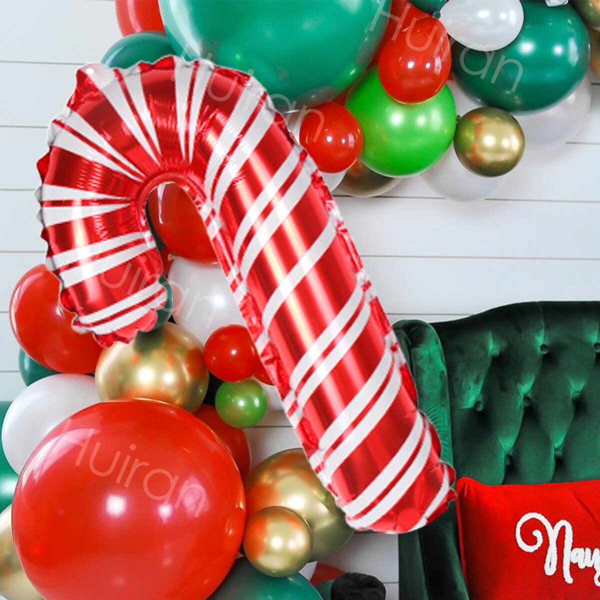 Christmas Cane Balloon Garland Arch Kit 2022 Christmas Ornaments Merry Christmas Decoration for Home Navidad New Year Xmas Gift - anconmall