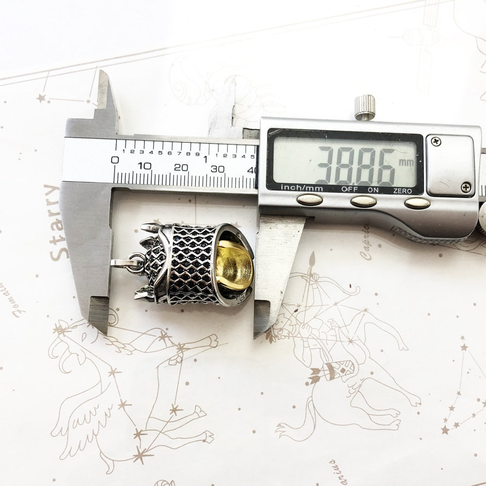 Pendant Skull Knight Brand New Vintage Fine Jewelry Europe 925 Sterling Silver Accessories Rebel Gift For Women Men