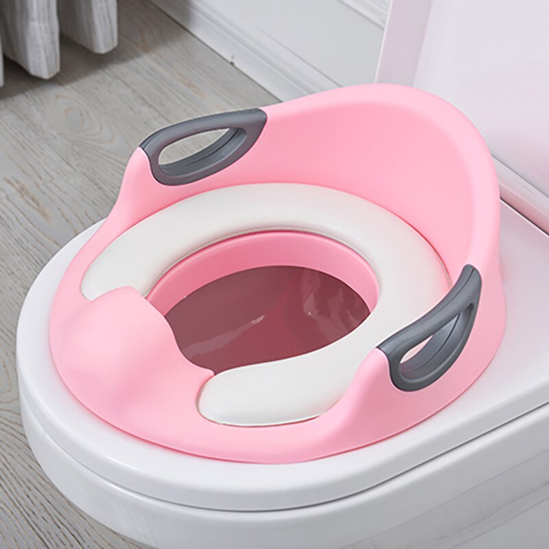 Kids Step Stool Potty Training Foldable Non-Slip Base Toilet Stool, Adult Poop Footstool Multi-Function Fit for All Toilets