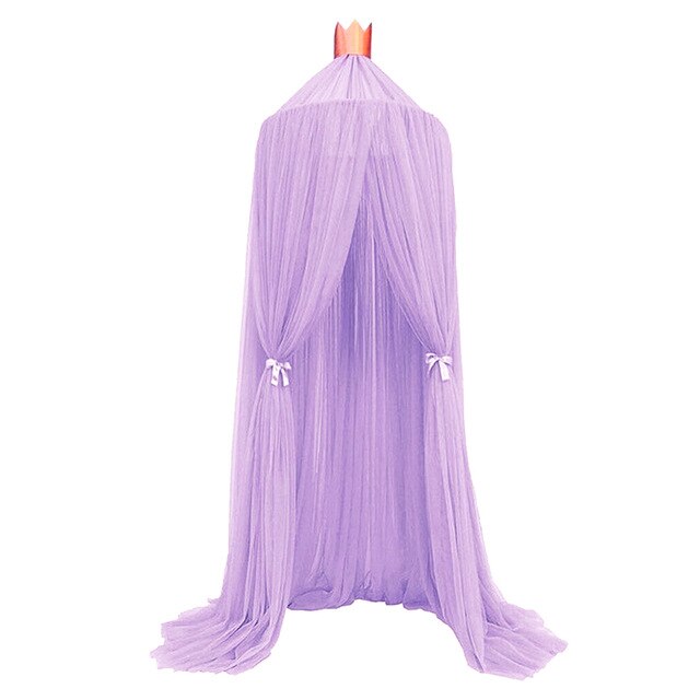 7 Colors Baby Bed Hanging Mosquito Net Dome Bed Canopy Mosquito Net Bedcover Curtain Round Crib Netting Tent Kids Room Decor