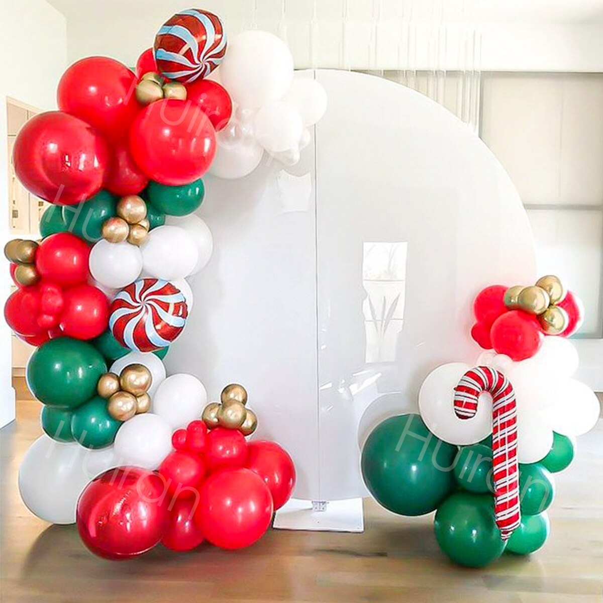 Christmas Cane Balloon Garland Arch Kit 2022 Christmas Ornaments Merry Christmas Decoration for Home Navidad New Year Xmas Gift - anconmall