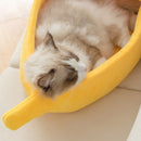 Banana Shape Pet Dog Cat Bed House Mat Durable Kennel Doggy Puppy Cushion Basket Warm Portable Dog Cat Supplies Soft Sofa Beds