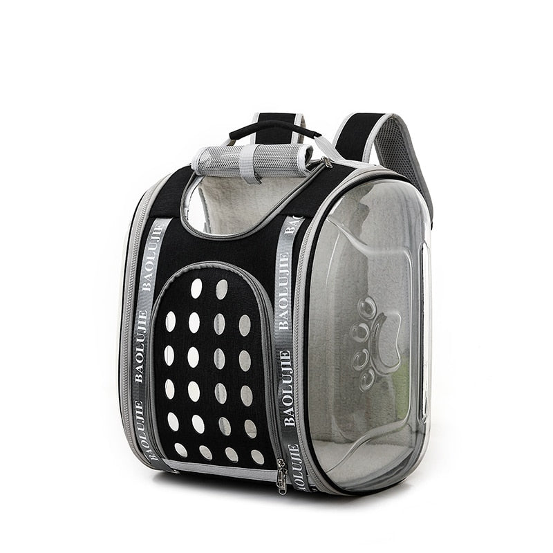 Cat Backpack Breathable Pet Travel Transport Shoulder Bag With Window Portable Carrier For Cats - anconmall