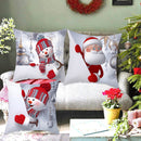 Santa Claus Snowman Cushion Cover Merry Christmas Decorations For Home Navidad 2022 Christmas Ornaments Xmas Gift New Year 2023