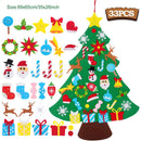 DIY Felt Christmas Tree Christmas Decoration for Home Navidad 2022 New Year Kids Gift Christmas Ornaments Santa Claus Xmas Decor - anconmall