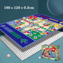 1set New Design Kids Carpet Ludo Board Game Mat for Children Portable Travel Children Toy Chess Family And Party Games
