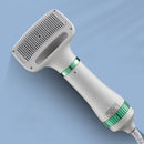 2 in 1 Portable Hair Dryer for Pet Dogs Cats One-Click Hair Removal Brush Comb Blow Dryer 3 Temperatures Low Noise Grooming Tool - anconmall