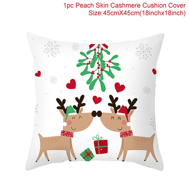 HUIRAN Christmas cushion cover Decorative Pillowcase sofa cushions Pillow cases Christmas Decoration For Home Decor Pillow Cover