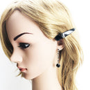 Drop Earrings Black Star,Europe Style Karma Good Fashion Jewelry Bohemia Gift For Women In 925 Sterling Silver