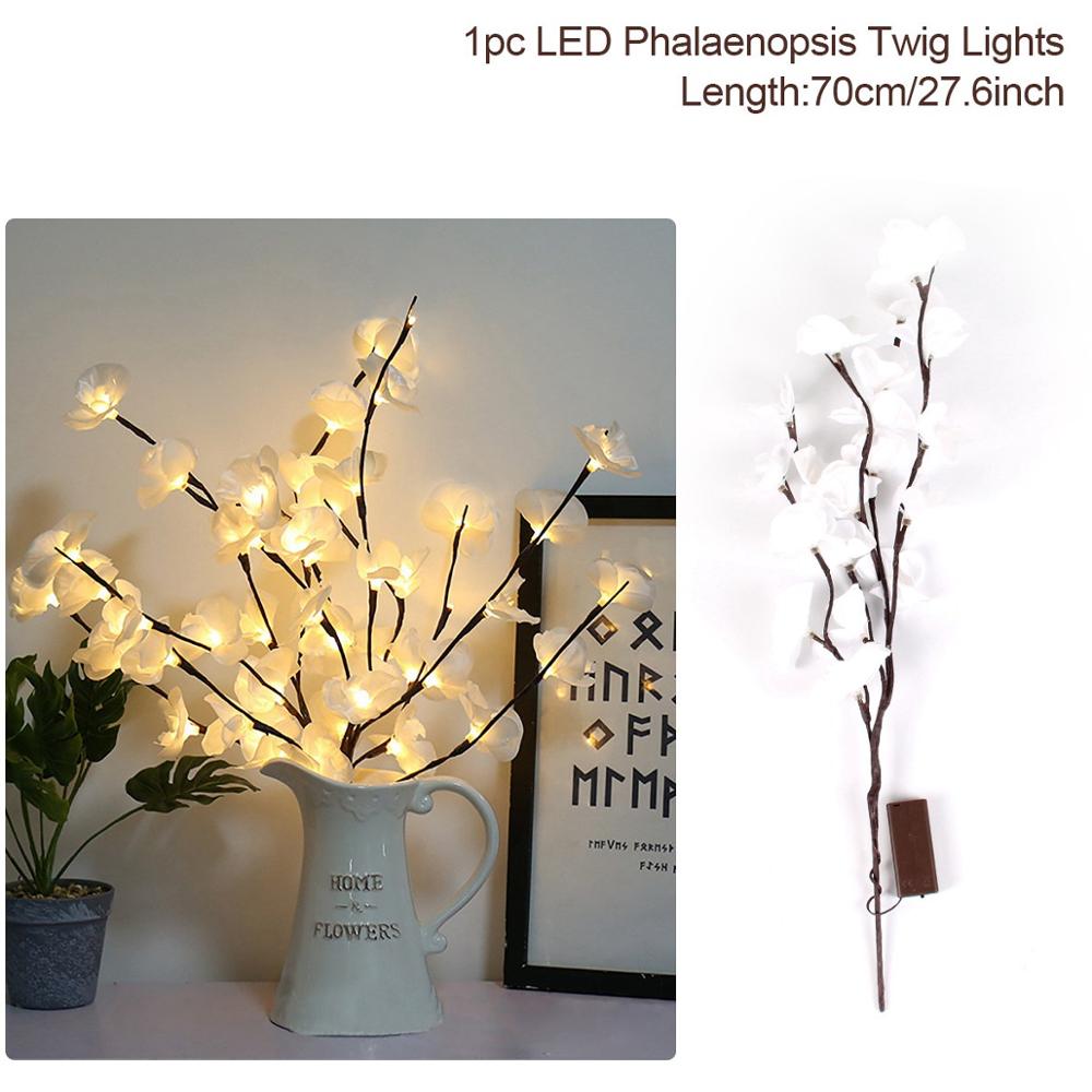 Phalaenopsis Branch Christmas Lights Merry Christmas Decor for Home Christmas Ornaments Navidad Natal Decor Kerst New Year 2023