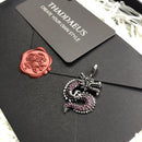 Pendant Red Dragon Winter 925 Sterling Silver Fashion Jewelry Europe Ethnic Trendy Accessories Gift For  Woman Men