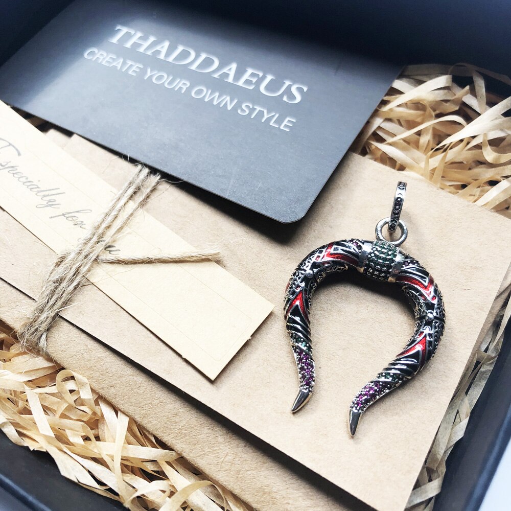 Pendant Chinese Dragon Horns Fashion Jewelry Europe Style 925 Sterling Silver Accessories Gift For Women & Men