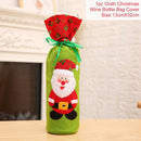 Christmas Wine Bottle Cover Merry Christmas Decorations For Home 2022 Christmas Ornament New Year 2023 Xmas Navidad Natal Gifts
