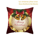 45*45 Christmas Cushion Cover Christmas Decorations for Home Throw Pillows Sofa Home Decor Christmas Pillowcase Pillow Cover