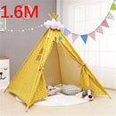 1.6M House For Children Tent Portable Kids Tent Cabana Tipi Infantil Baby Teepee Tents Castle Carpet/LED Lights/Decoration
