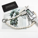 Strand Necklace Real Freshwater Pearl Brand New 925 Sterling Silver Fashion Jewelry Europe Style Glam Gift For Women Friend