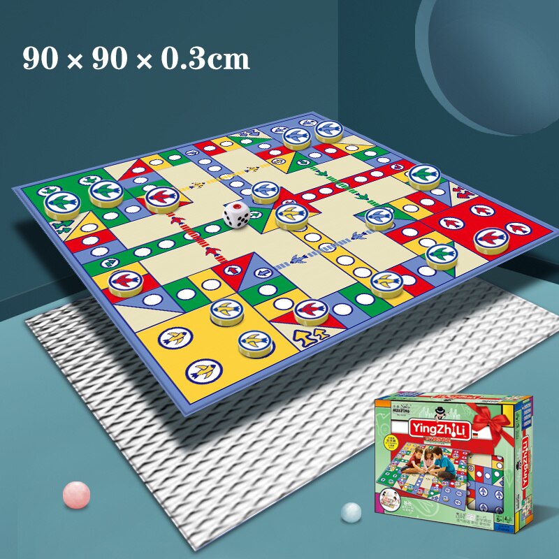 1set New Design Kids Carpet Ludo Board Game Mat for Children Portable Travel Children Toy Chess Family And Party Games