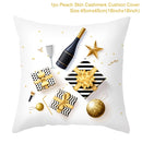 White Golden Xmas Cushion Cover 2022 Merry Christmas Decorations for Home Christmas Ornaments Navidad Xmas Gift New Year 2023
