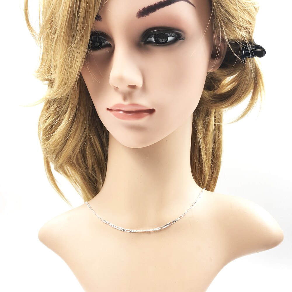 Figaro Chain Classic,2018 Brand New  Glam Fashion Jewelry Europe Style Soul 925 Sterling Silver Bijoux Gift For Men Women