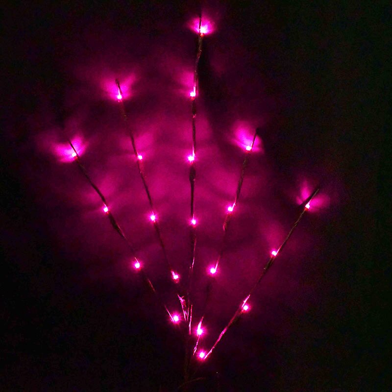 20LED Willow Branch Lamp LED Light Christmas Birthday Party Wedding Home Decorations Battery Powered Holiday Lights Nightlight