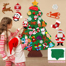 DIY Felt Christmas Tree Christmas Decoration for Home Navidad 2022 New Year Kids Gift Christmas Ornaments Santa Claus Xmas Decor - anconmall