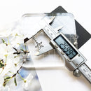 Earring White Stars Shine Trendy Women Gift High Quality 925 Sterling Silver Fashion Jewelry