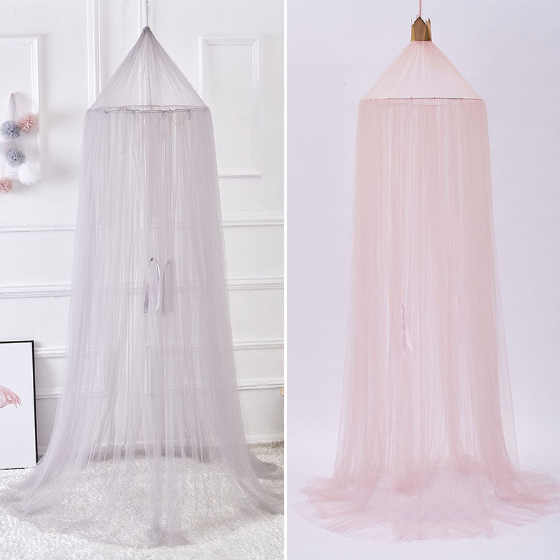 7 Colors Baby Bed Hanging Mosquito Net Dome Bed Canopy Mosquito Net Bedcover Curtain Round Crib Netting Tent Kids Room Decor